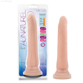 Au Naturel By Blush® | Mr. Slim Realistic Beige 9.25-Inch Long Dildo With Suction Cup Base-French Quarter Lingerie
